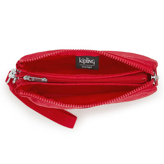 Kipling Creativity Extra Large Fashion Wristlet Bags Red Rouge | CA 2061JP